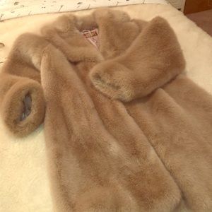 Marks and Spencer Per Una Faux Fur Coat